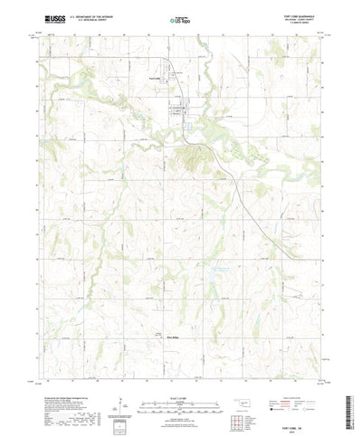 United States Geological Survey Fort Cobb, OK (2022, 24000-Scale) digital map