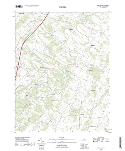 United States Geological Survey Fort Defiance, VA (2022, 24000-Scale) digital map