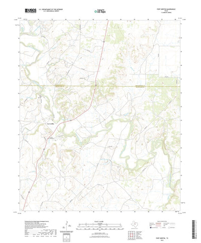United States Geological Survey Fort Griffin, TX (2022, 24000-Scale) digital map