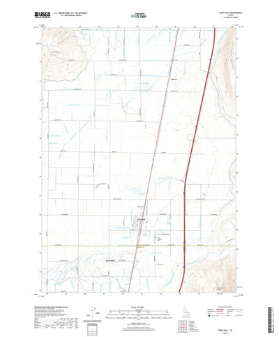 United States Geological Survey Fort Hall, ID (2020, 24000-Scale) digital map
