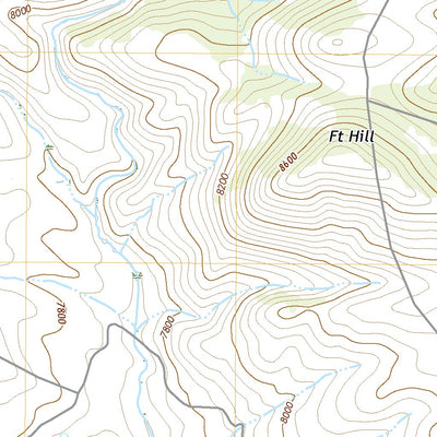 United States Geological Survey Fort Hill, WY (2021, 24000-Scale) digital map