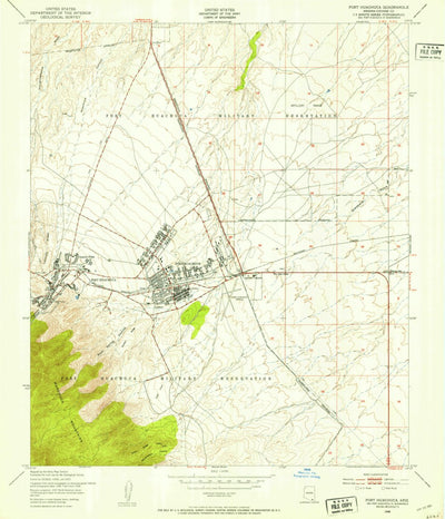 United States Geological Survey Fort Huachuca, AZ (1948, 24000-Scale) digital map