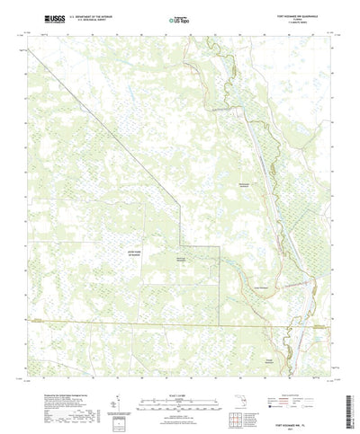 United States Geological Survey Fort Kissimmee NW, FL (2021, 24000-Scale) digital map