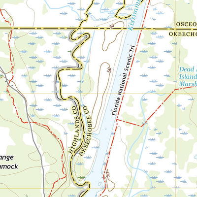United States Geological Survey Fort Kissimmee NW, FL (2021, 24000-Scale) digital map