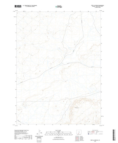 United States Geological Survey Fort La Clede NE, WY (2021, 24000-Scale) digital map