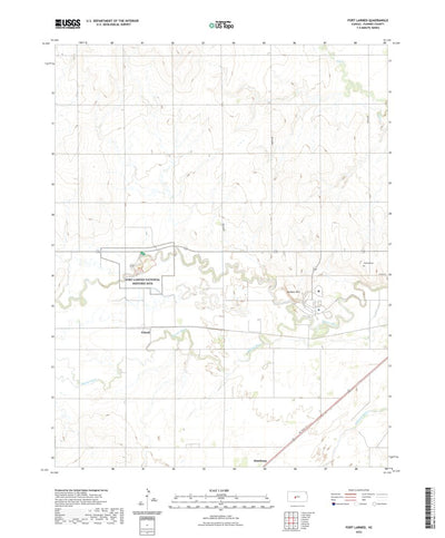 United States Geological Survey Fort Larned, KS (2022, 24000-Scale) digital map
