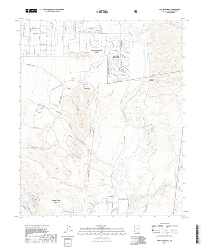 United States Geological Survey Fort McDowell, AZ (2021, 24000-Scale) digital map