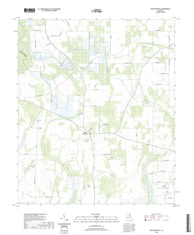 United States Geological Survey Fort Necessity, LA (2020, 24000-Scale) digital map