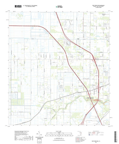United States Geological Survey Fort Pierce NW, FL (2021, 24000-Scale) digital map