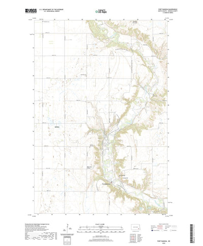United States Geological Survey Fort Ransom, ND (2020, 24000-Scale) digital map