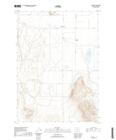 United States Geological Survey Fort Rock, OR (2020, 24000-Scale) digital map