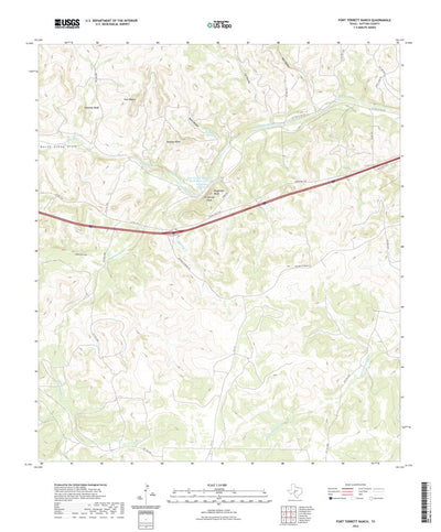 United States Geological Survey Fort Terrett Ranch, TX (2022, 24000-Scale) digital map