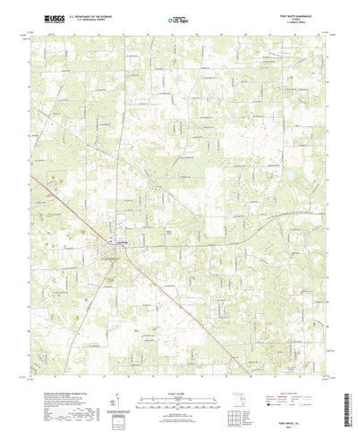 United States Geological Survey Fort White, FL (2021, 24000-Scale) digital map