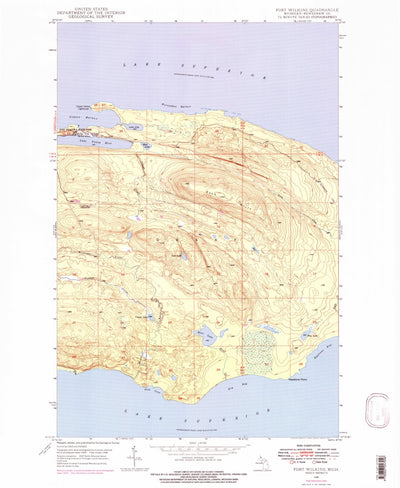 United States Geological Survey Fort Wilkins, MI (1948, 24000-Scale) digital map