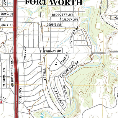 United States Geological Survey Fort Worth, TX (2022, 24000-Scale) digital map