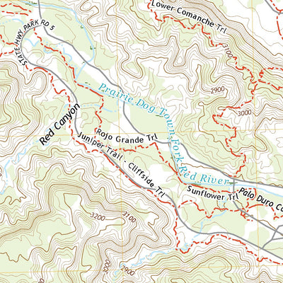 United States Geological Survey Fortress Cliff, TX (2022, 24000-Scale) digital map