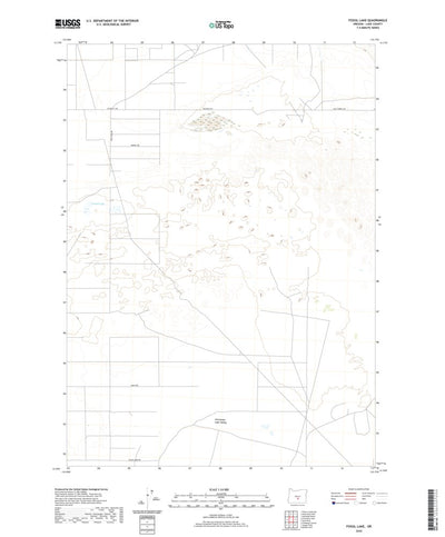 United States Geological Survey Fossil Lake, OR (2020, 24000-Scale) digital map