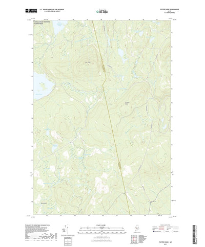 United States Geological Survey Foster Ridge, ME (2021, 24000-Scale) digital map