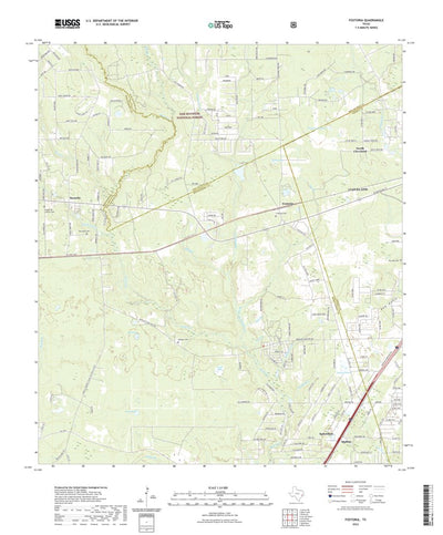 United States Geological Survey Fostoria, TX (2022, 24000-Scale) digital map