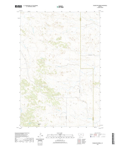 United States Geological Survey Foundation Spring, MT (2020, 24000-Scale) digital map