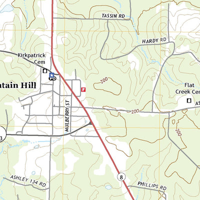 United States Geological Survey Fountain Hill, AR (2020, 24000-Scale) digital map