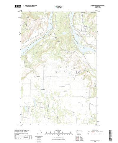 United States Geological Survey Four Mound Prairie, WA (2020, 24000-Scale) digital map
