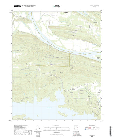 United States Geological Survey Fourche, AR (2020, 24000-Scale) digital map