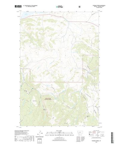 United States Geological Survey Fourmile Spring, MT (2020, 24000-Scale) digital map
