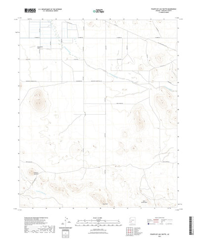 United States Geological Survey Fourth of July Butte, AZ (2021, 24000-Scale) digital map