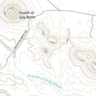 United States Geological Survey Fourth of July Butte, AZ (2021, 24000-Scale) digital map