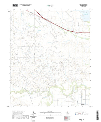 United States Geological Survey Fowlkes, TX (2022, 24000-Scale) digital map