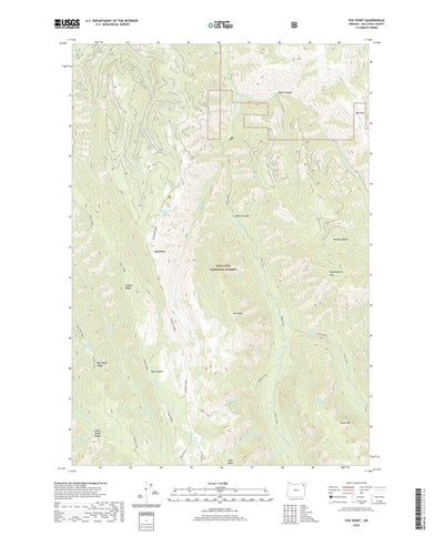 United States Geological Survey Fox Point, OR (2020, 24000-Scale) digital map