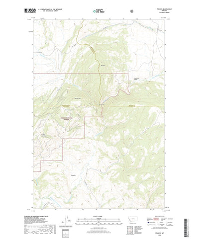United States Geological Survey Francis, MT (2020, 24000-Scale) digital map