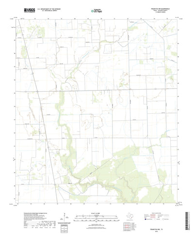 United States Geological Survey Francitas NW, TX (2022, 24000-Scale) digital map