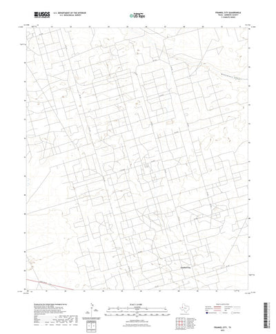 United States Geological Survey Frankel City, TX (2022, 24000-Scale) digital map