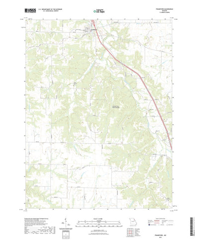 United States Geological Survey Frankford, MO (2021, 24000-Scale) digital map