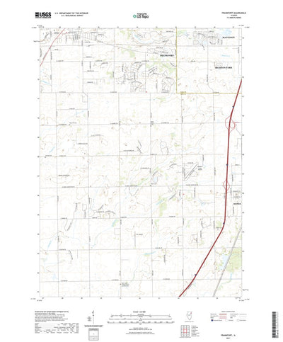 United States Geological Survey Frankfort, IL (2021, 24000-Scale) digital map