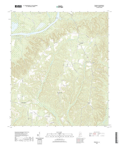 United States Geological Survey Franklin, AL (2020, 24000-Scale) digital map