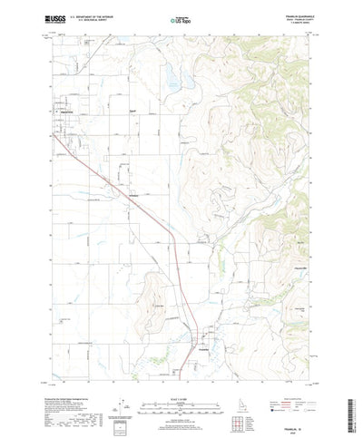 United States Geological Survey Franklin, ID (2020, 24000-Scale) digital map
