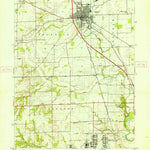 United States Geological Survey Franklin, IN (1948, 24000-Scale) digital map