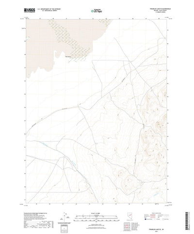United States Geological Survey Franklin Lake SE, NV (2021, 24000-Scale) digital map