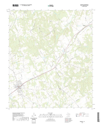 United States Geological Survey Franklin, TX (2022, 24000-Scale) digital map