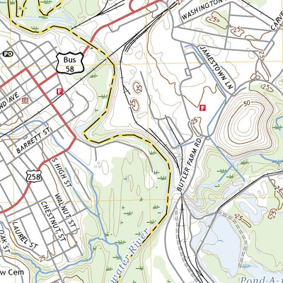 United States Geological Survey Franklin, VA (2022, 24000-Scale) digital map