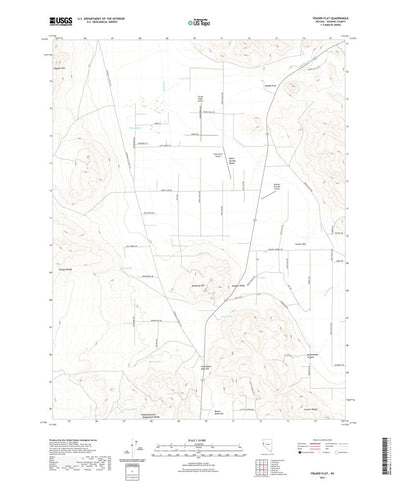 United States Geological Survey Fraser Flat, NV (2021, 24000-Scale) digital map