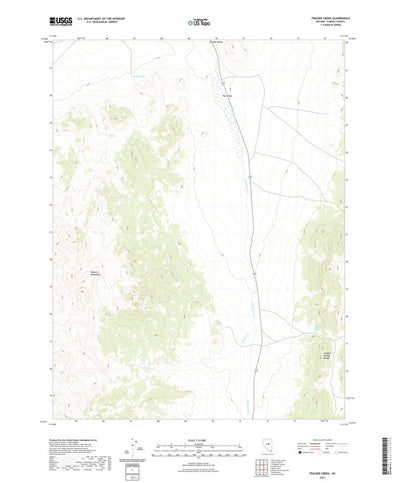United States Geological Survey Frazier Creek, NV (2021, 24000-Scale) digital map