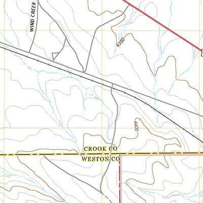 United States Geological Survey Freda Creek, WY (2021, 24000-Scale) digital map