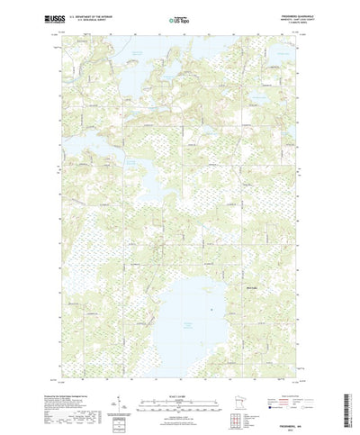 United States Geological Survey Fredenberg, MN (2022, 24000-Scale) digital map
