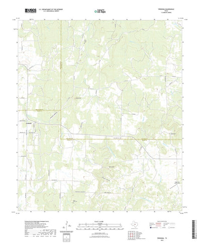 United States Geological Survey Fredonia, TX (2022, 24000-Scale) digital map