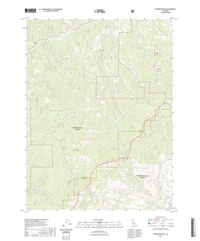United States Geological Survey Fredonyer Pass, CA (2021, 24000-Scale) digital map