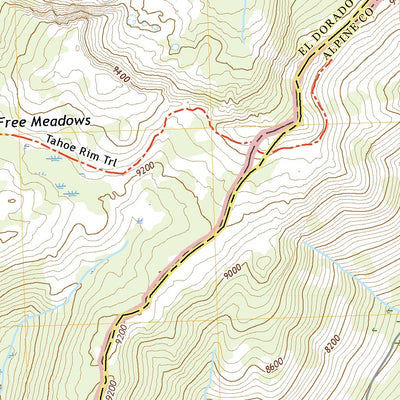 United States Geological Survey Freel Peak, CA (2022, 24000-Scale) digital map